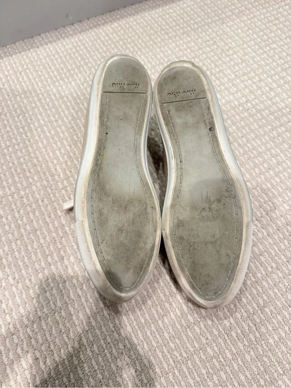Miu Miu Patent Leather Low-Top Sneaker in Light Pink